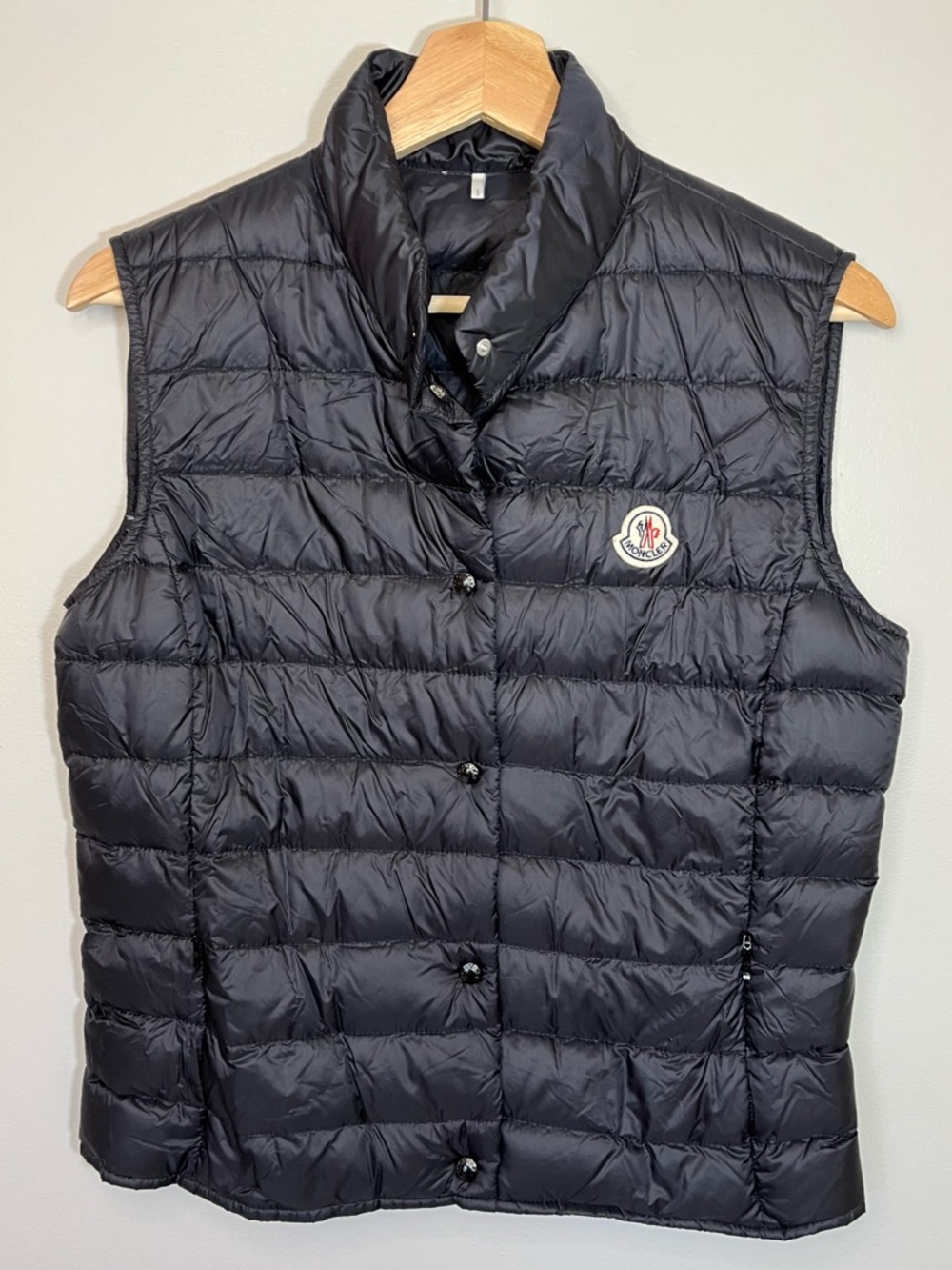 Moncler Black Liane Gilet Quilted Down Vest Women’s 3 Large